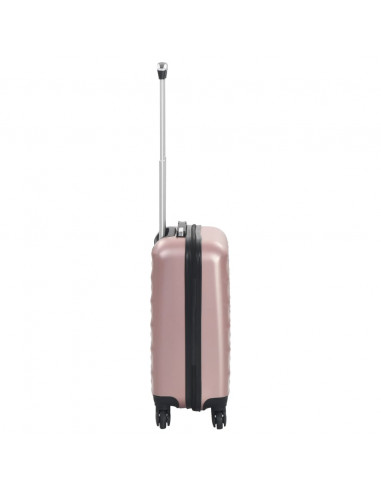 Trolley a Custodia Rigida Oro Rosa ABS