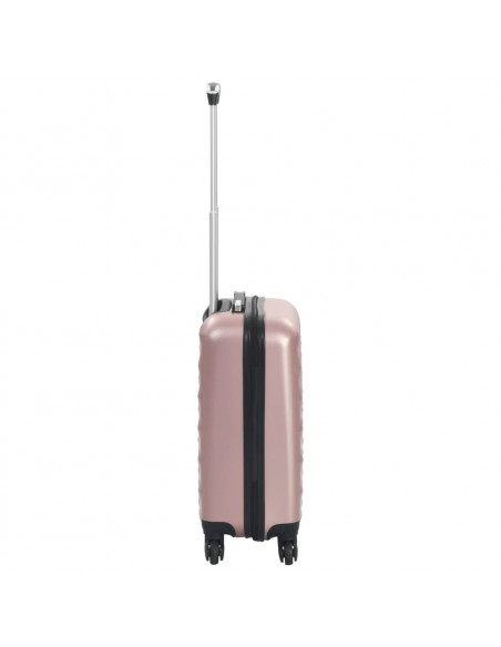 Trolley a Custodia Rigida Oro Rosa ABS