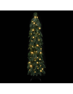 Albero di Natale Artificiale Preilluminato con 60 LED 120 cm 2