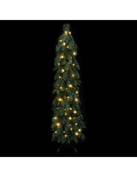 Albero di Natale Artificiale Preilluminato con 60 LED 120 cm