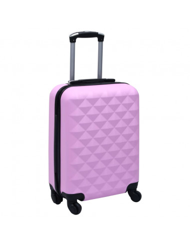 Trolley a Custodia Rigida Rosa ABS
