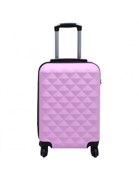 Trolley a Custodia Rigida Rosa ABS