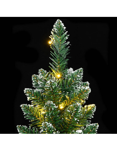 Albero di Natale Artificiale Sottile con 150 LED 150 cm