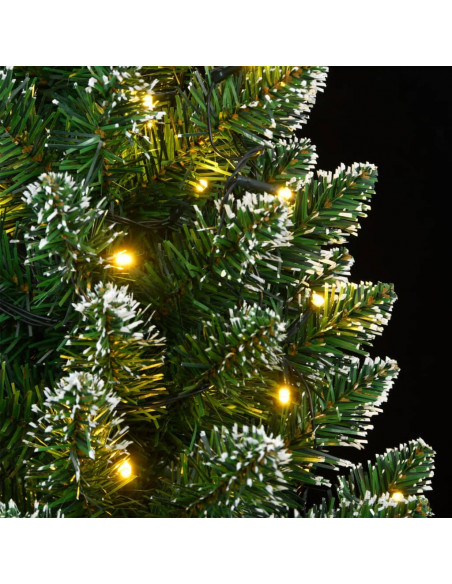 Albero di Natale Artificiale Sottile con 300 LED 180 cm