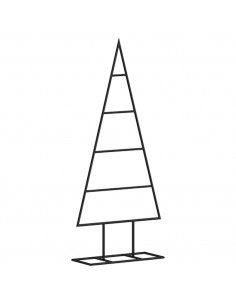 Albero di Natale Decorativo in Metallo Nero 60 cm 2