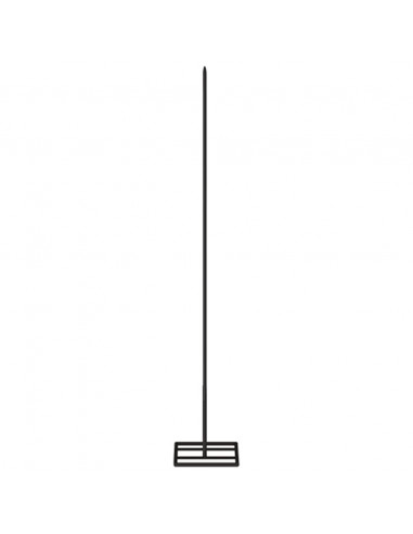 Albero di Natale Decorativo in Metallo Nero 60 cm