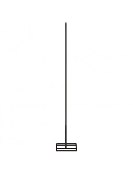 Albero di Natale Decorativo in Metallo Nero 60 cm