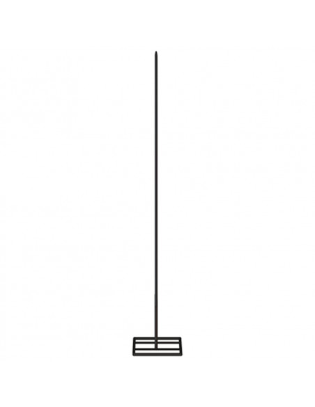 Albero di Natale Decorativo in Metallo Nero 90 cm