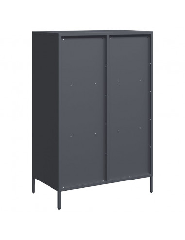 Credenza Antracite 68x39x103,5 cm Acciaio