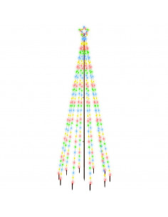 Albero di Natale con Puntale Colorato 310 LED 300 cm 2