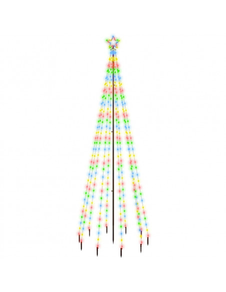 Albero di Natale con Puntale Colorato 310 LED 300 cm