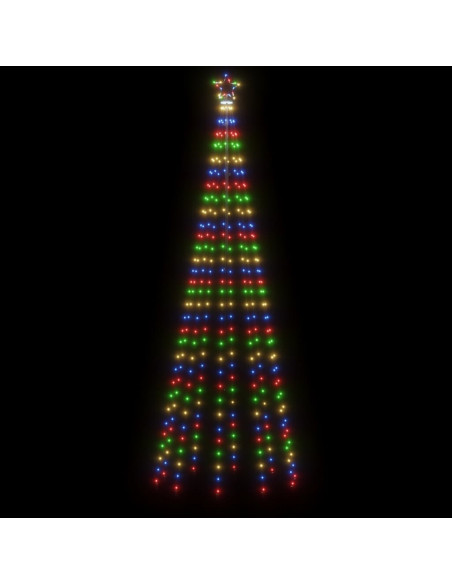 Albero di Natale con Puntale Colorato 310 LED 300 cm
