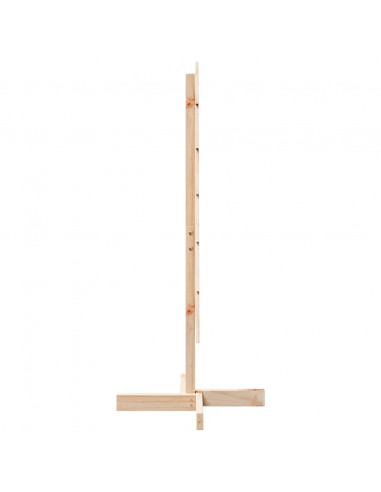 Albero di Natale Decorativo in Legno 110 cm in Legno Massello