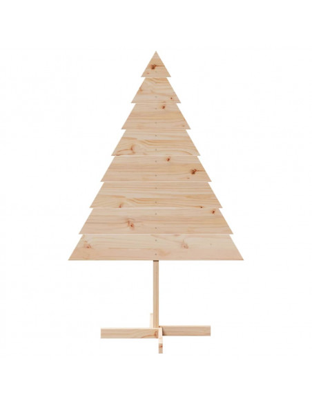 Albero di Natale Decorativo in Legno 150 cm in Legno Massello