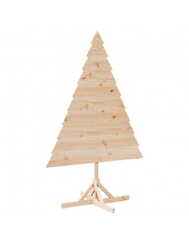 Albero di Natale Decorativo in Legno 180 cm in Legno Massello