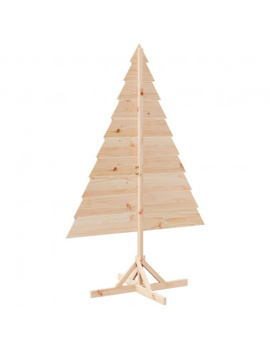 Albero di Natale Decorativo in Legno 180 cm in Legno Massello
