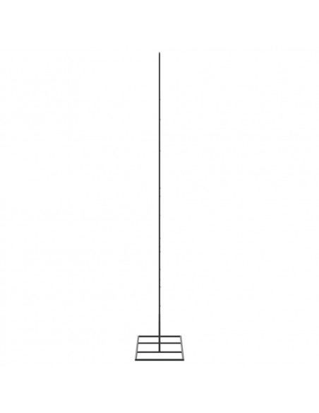Albero di Natale Decorativo in Metallo Nero 150 cm