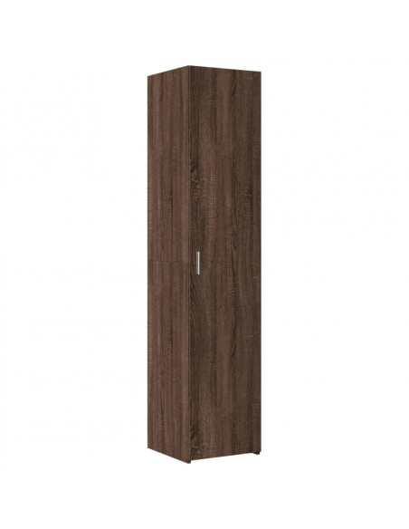 Credenza Marrone Rovere 40x42,5x185 cm in Legno Multistrato