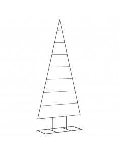 Albero di Natale Decorativo in Metallo Nero 180 cm 2