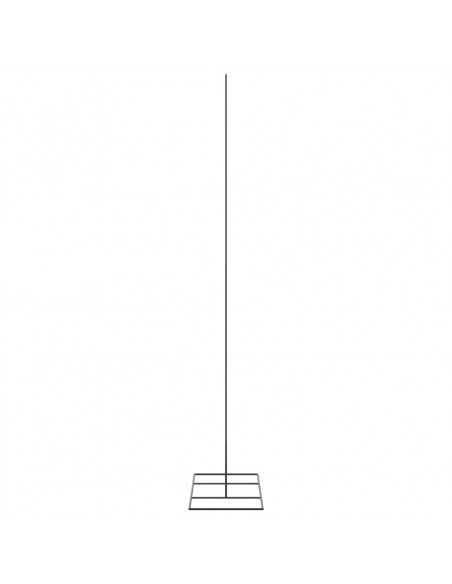 Albero di Natale Decorativo in Metallo Nero 180 cm