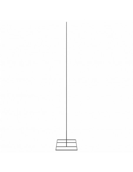 Albero di Natale Decorativo in Metallo Nero 210 cm