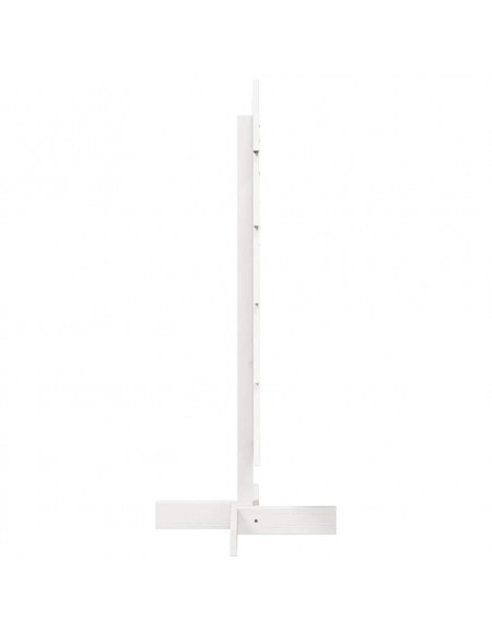 Albero di Natale Decorativo Bianco 100 cm in Legno di Pino
