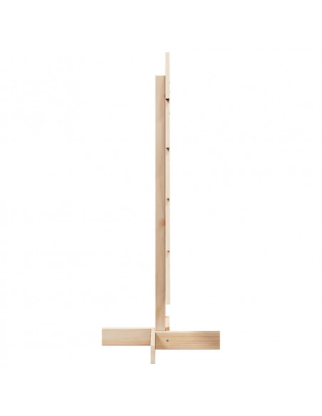 Albero di Natale Decorativo in Legno 100 cm Legno Massello Pino