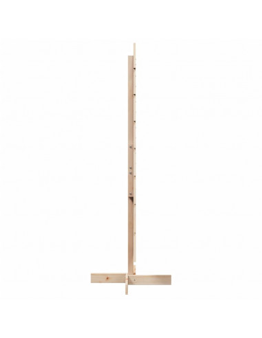 Albero di Natale Decorativo in Legno 150 cm Legno Massello Pino