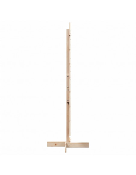 Albero di Natale Decorativo in Legno 150 cm Legno Massello Pino