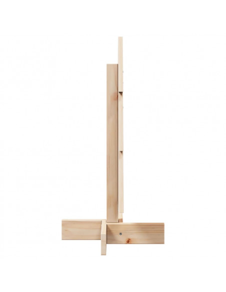 Albero di Natale Decorativo in Legno 60 cm Legno Massello Pino