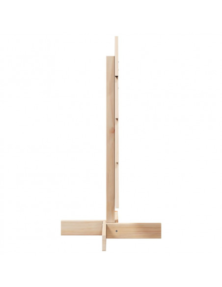 Albero di Natale Decorativo in Legno 80 cm Legno Massello Pino
