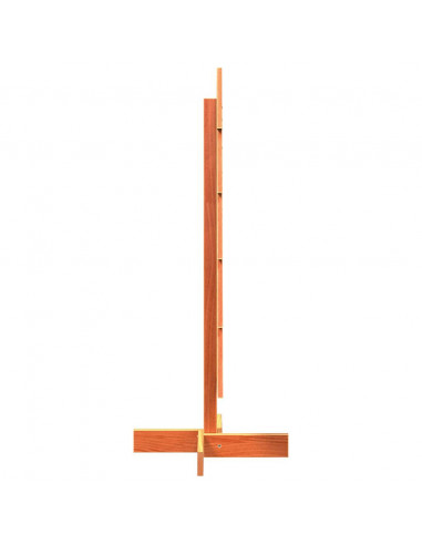 Albero di Natale Marrone Cera 100 cm in Legno Massello di Pino