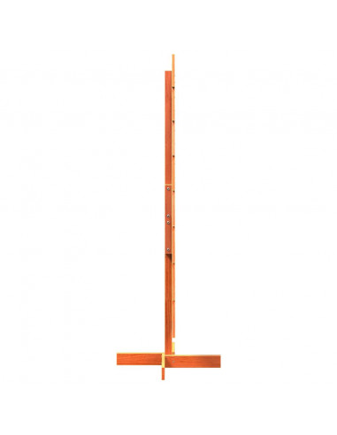 Albero di Natale Marrone Cera 150 cm in Legno Massello di Pino