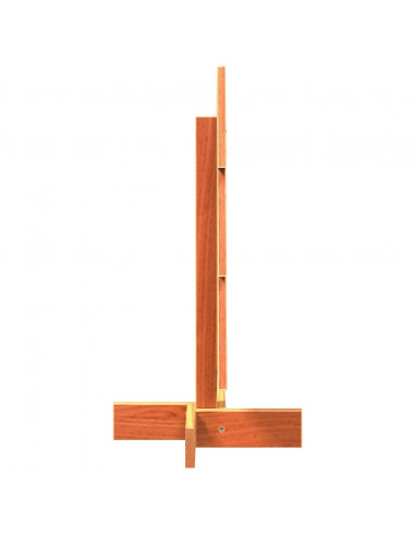 Albero di Natale Marrone Cera 60 cm in Legno Massello di Pino