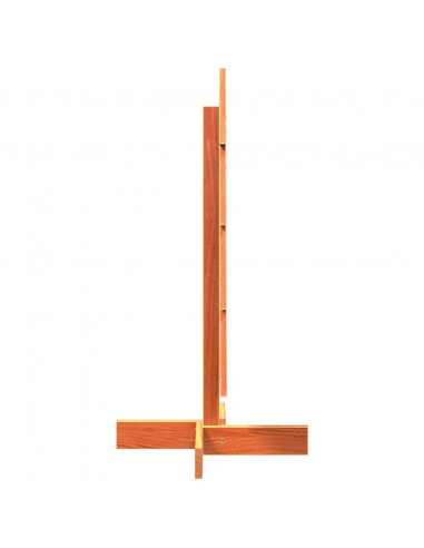 Albero di Natale Marrone Cera 80 cm in Legno Massello di Pino