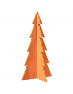 Albero di Natale Decorativo Cera 59,5 cm Legno Massello di Pino 2