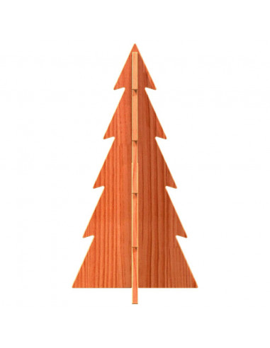 Albero di Natale Decorativo Cera 59,5 cm Legno Massello di Pino