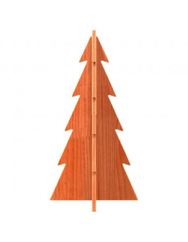Albero di Natale Decorativo Cera 59,5 cm Legno Massello di Pino