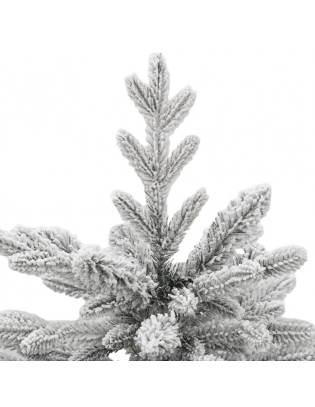 Albero Natale Artificiale Incernierato con Neve Fioccata 150 cm