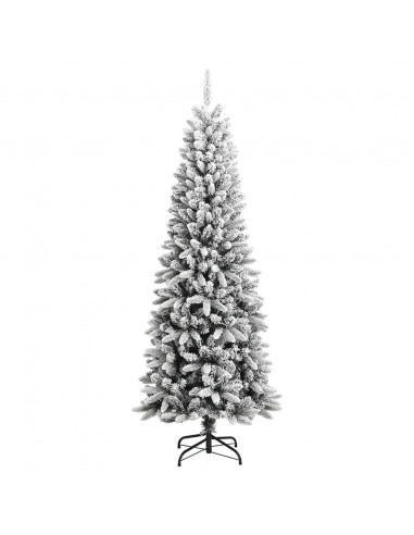 Albero di Natale Artificiale con Neve Floccata 240 cm PVC e PE