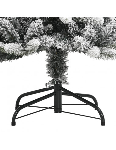 Albero di Natale Artificiale con Neve Floccata 240 cm PVC e PE