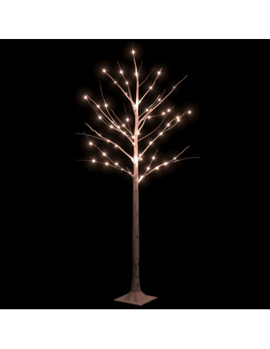 Betulla con LED Bianco Caldo 72 LED 150 cm