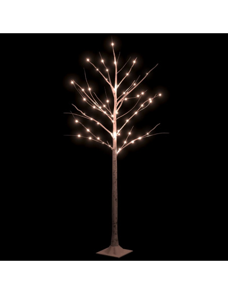 Betulla con LED Bianco Caldo 72 LED 150 cm