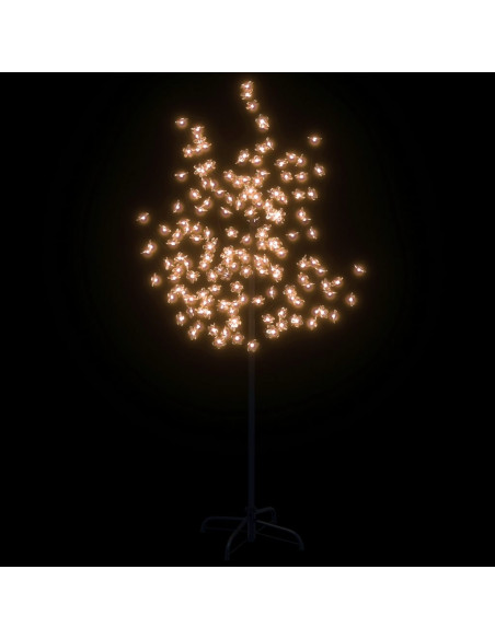 Albero di Ciliegio con 120 LED Bianco Caldo 150 cm