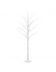 Betulla con LED Bianco Caldo 128 LED 220 cm 2