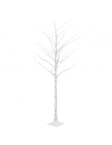 Betulla con LED Bianco Caldo 128 LED 220 cm