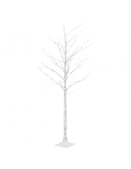 Betulla con LED Bianco Caldo 128 LED 220 cm