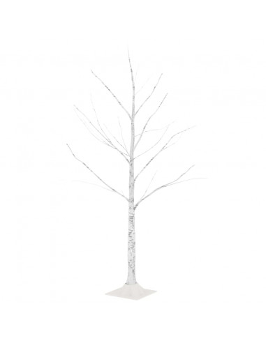 Betulla con LED Bianco Caldo 48 LED 120 cm