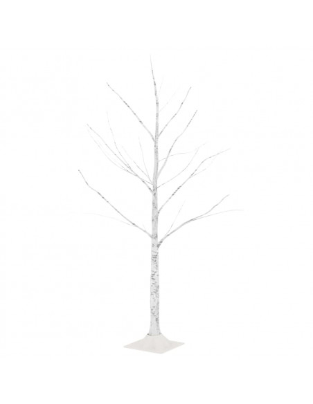Betulla con LED Bianco Caldo 48 LED 120 cm
