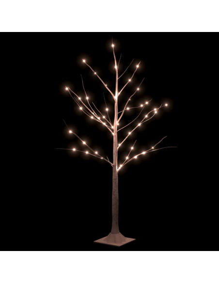 Betulla con LED Bianco Caldo 48 LED 120 cm